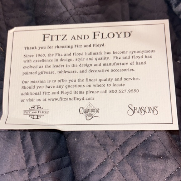 Fitz & Floyd - Santa Server Snack Therapy 13"  Holiday Tray NIB - Picture 4 of 12